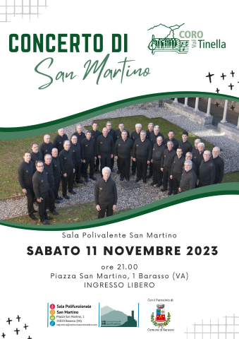 Concerto di San Martino - 11 novembre Sala Polivalente San Martino